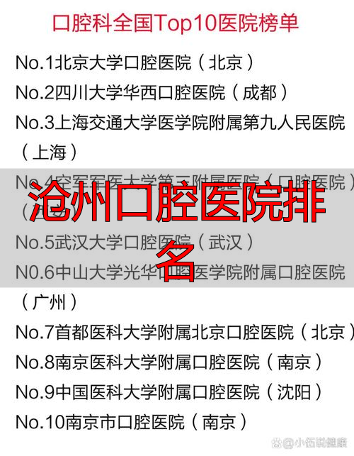 沧州市口腔排名_沧州口腔医院有几家_沧州口腔医院排名