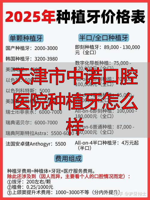 天津市口腔医院种一颗牙多少钱_天津市中诺口腔医院种植牙怎么样_天津口腔医院种植牙流程
